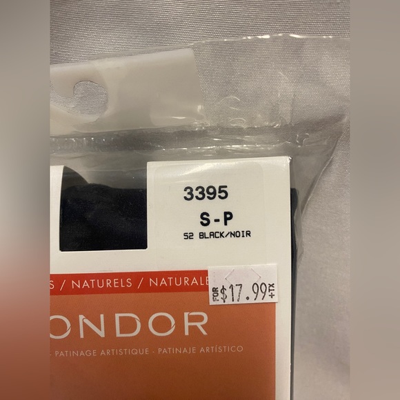 Mondor 3395 Footed Women’s Black Tights - Picture 2 of 3